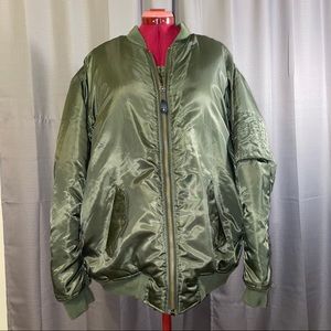 Olive Green Bomber Jacket
